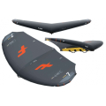 F-One Strike CWC V4 wing with Aluula struts from side and front angle