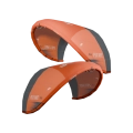 F-One Plume kite wing in flame onyx