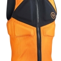 Ride Engine Empax V2 Impact Vest front in high vis orange