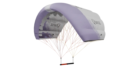 F-One Quest Pocket Wing in Lilac and white product shot