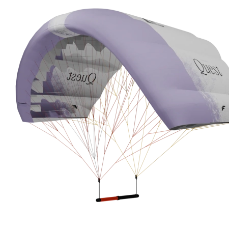 F-One Quest Pocket Wing in Lilac and white product shot