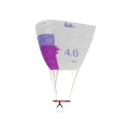 F-One Frigate V2 pocket wing lilac from side